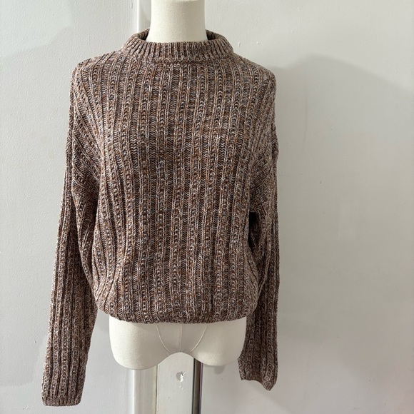 Universal Thread Sweaters - Universal Threads Goods Co. Women’s Sz XS Brown Beige Chunky Knit Sweater Cozy